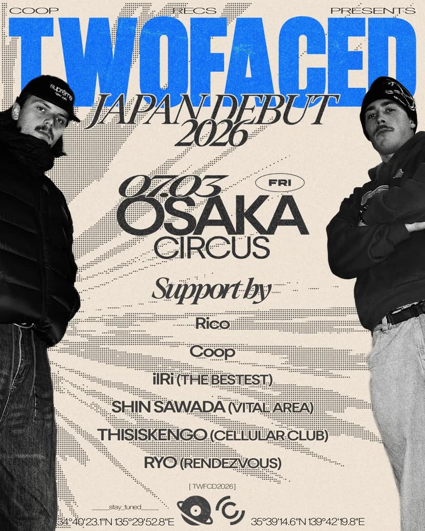 TWOFACED OSAKA DEBUT